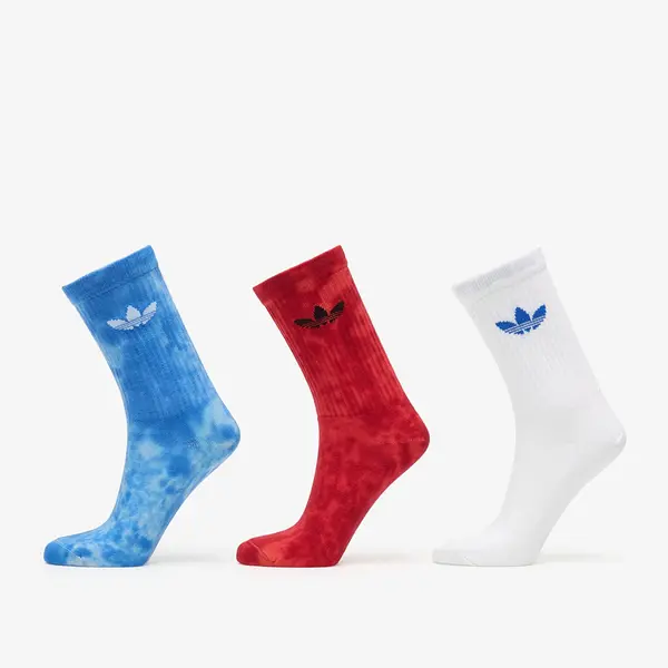 adidas Originals Čarape adidas Tie Dye Crew Socks 3 Pairs Crystal Sky/ Lucid Red/ White- Clear Blue L