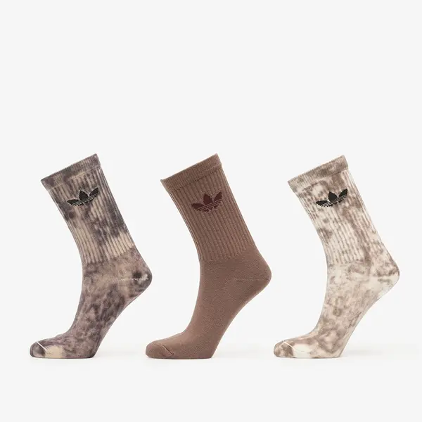 adidas Originals Čarape adidas Tie Dye Crew Socks 3 Pairs Utility Black/ Off White/ Earth Strata L
