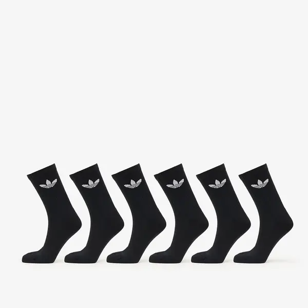 adidas Originals Čarape adidas Trefoil Crew Sock Cushion 6-Pack Black S