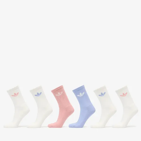 adidas Originals Čarape adidas Trefoil Crew Sock Cushion 6-Pack Chalk Blue L
