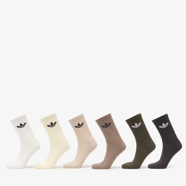 adidas Originals Čarape adidas Trefoil Crew Sock Cushion 6-Pack Cloud White M