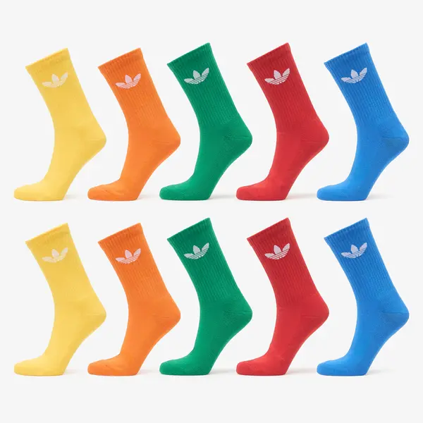 adidas Originals Čarape adidas Trefoil Crew Socks 10-Pack Blue/ Green/ Better Scarlet M