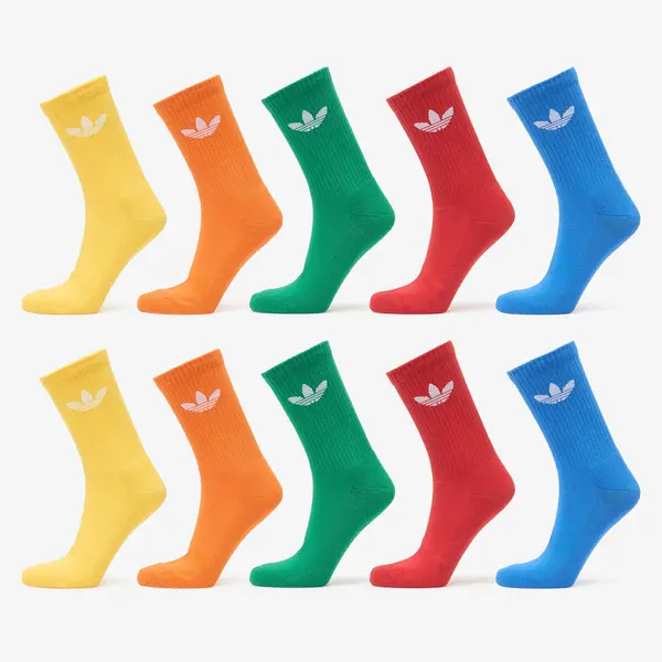 adidas Originals Čarape adidas Trefoil Crew Socks 10-Pack Blue/ Green/ Better Scarlet S