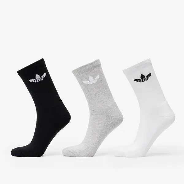 adidas Originals Čarape adidas Trefoil Cushion Crew Sock 6-Pack Black/ White/ Medium Grey Heather S