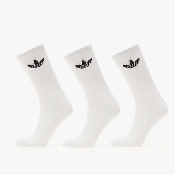 adidas Originals Čarape adidas Trefoil Cushion Crew Socks 3-Pack White M