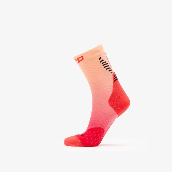 CEP Čarape CEP Mid Cut Gradient Socks Red/ Marigold Fade L