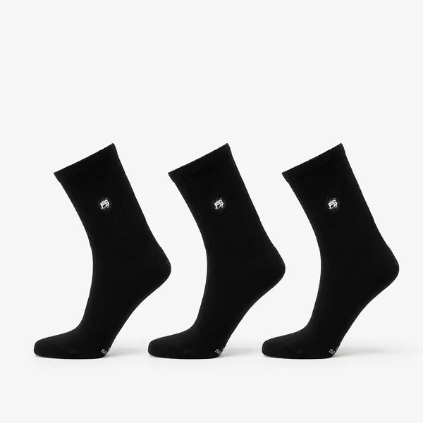 FTSHP Čarape Footshop Short Socks 3-Pack Black 43-46