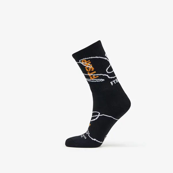 FTSHP Čarape Footshop The Skateboard Socks Black/ Orange 36-38