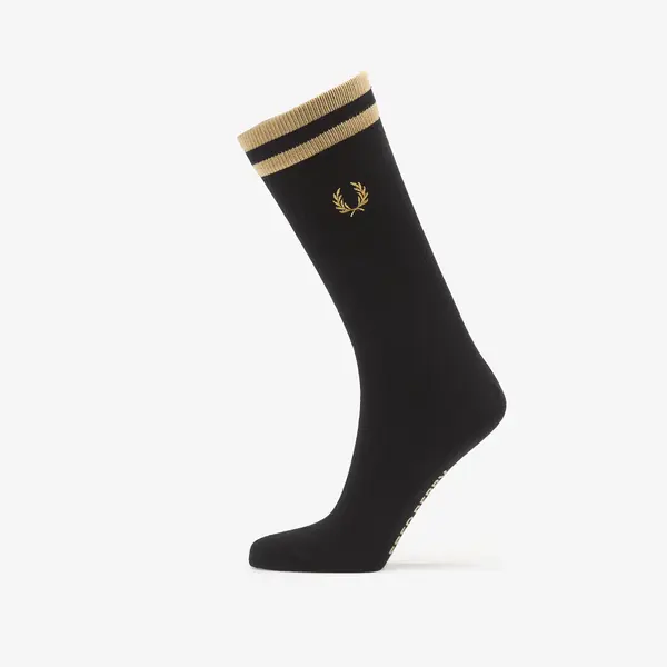 FRED PERRY Čarape Fred Perry Tipped Sports Sock Black/ Champagne 39-42