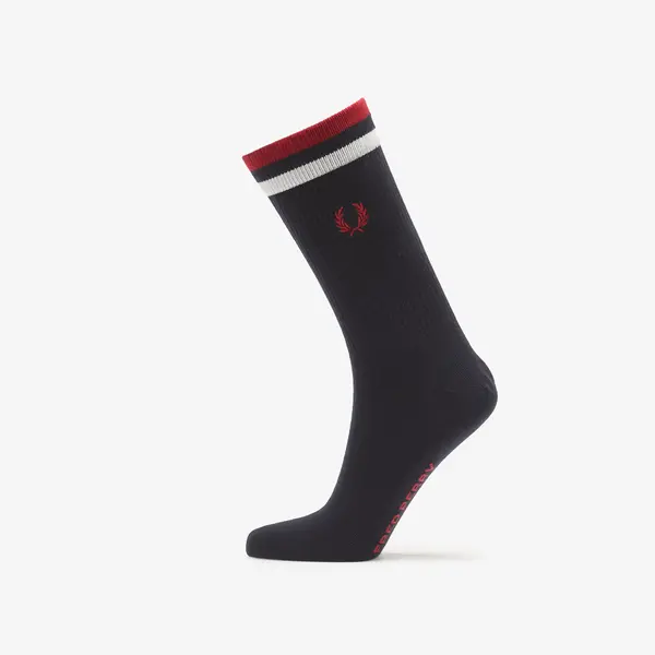 FRED PERRY Čarape Fred Perry Tipped Sports Sock Navy/ Snow White/ Burnt Red 39-42