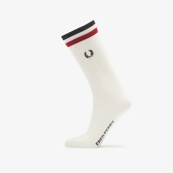 FRED PERRY Čarape Fred Perry Tipped Sports Sock Snow White/ Burnt Red/ Navy 43-46