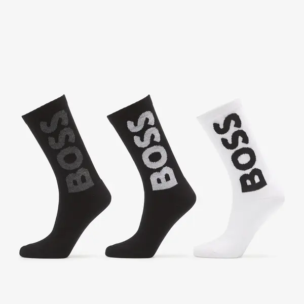 Hugo Boss Čarape Hugo Boss 3-Pack Qs Rib Logo Cc Multicolor 39-42