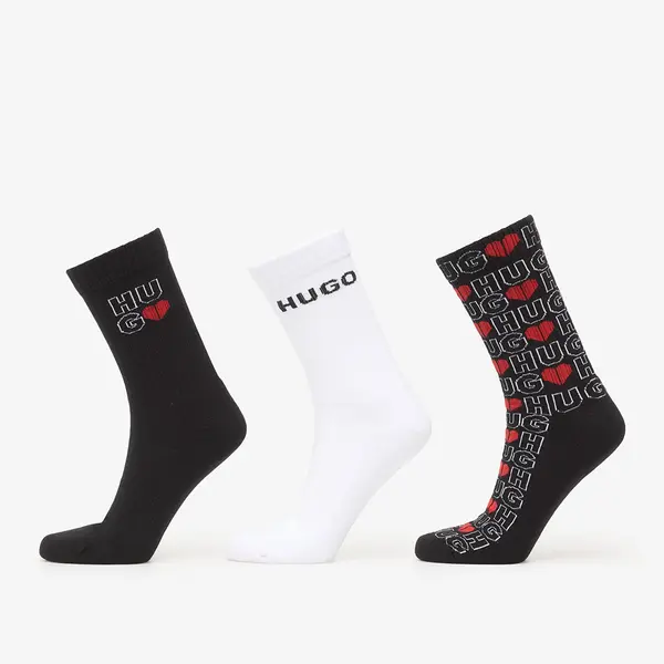 Hugo Boss Čarape Hugo Boss 3-Pack Qs Valentine Cc Excalibur Grey 43-46