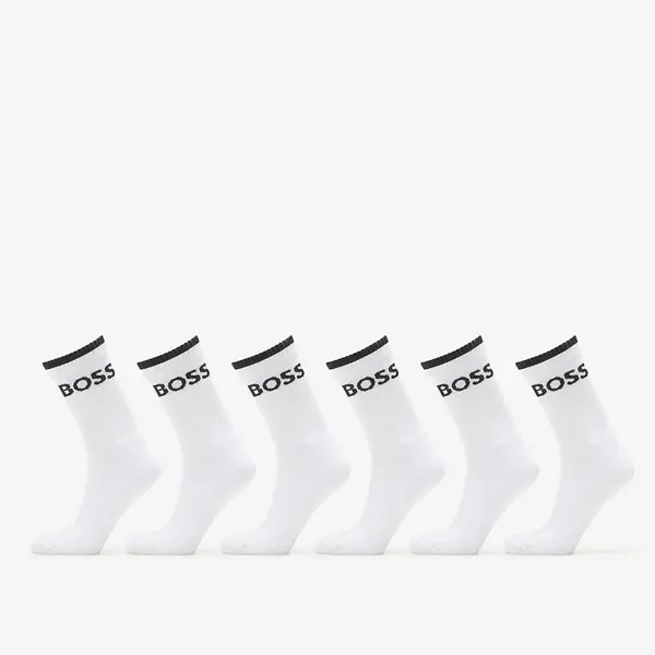 Hugo Boss Čarape Hugo Boss 6-Pack QS Stripe CC Socks White 43-46