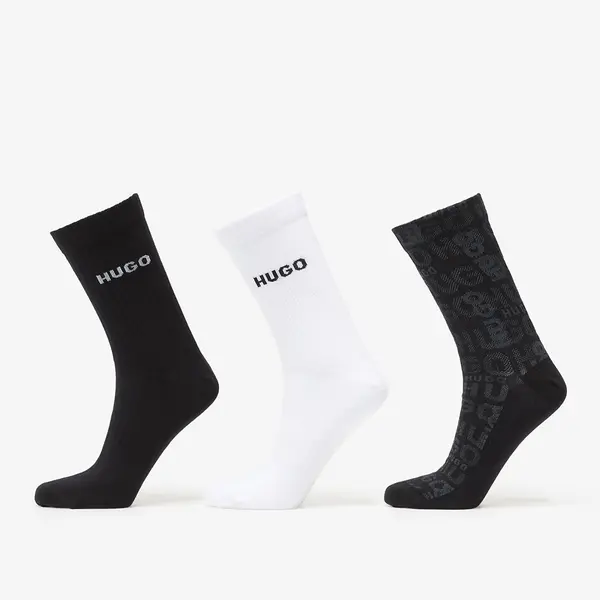 Hugo Boss Čarape Hugo Boss H-3-Pack Qs Logo Piquet Cc Multicolor 40-46