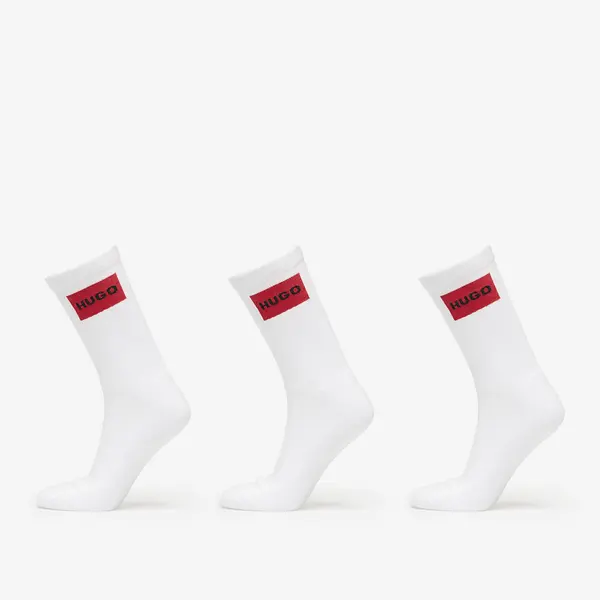 Hugo Boss Čarape Hugo Boss Men-H-3-Pack Qs Rib Label Cc White 43-46