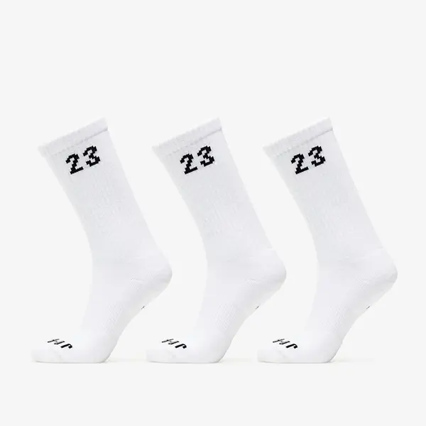 Jordan Čarape Jordan Essentials Crew Socks 3-Pack White/ Black XL