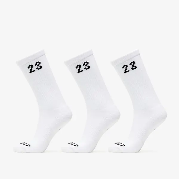 Jordan Čarape Jordan Essentials Crew Socks 3-Pack White/ Black XL