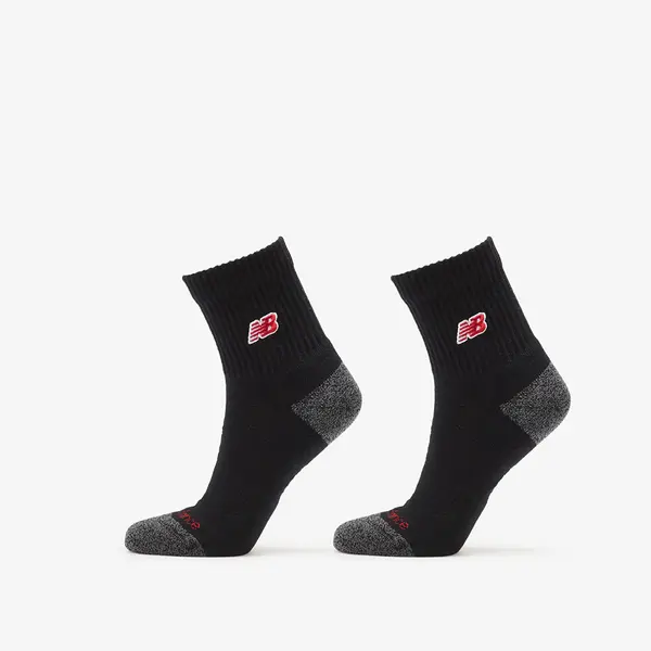 New Balance Čarape New Balance Active Premium Crew Quarter 2-Pack Black S