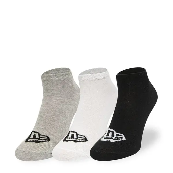 New Era Čarape New Era Flag Sneaker 3-Pack Black/ White/ Gray Universal