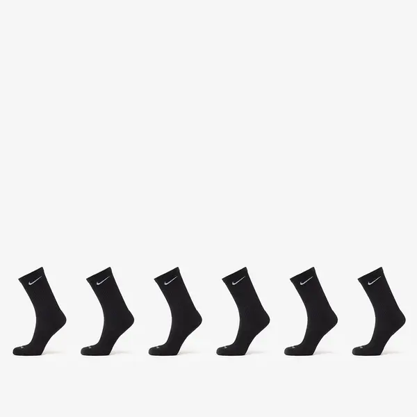 Nike Čarape Nike Everyday Plus Cushioned Training Crew Socks (6 Pairs) Black/ White S