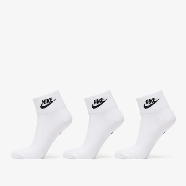 Nike Čarape Nike Sportswear Everyday Essential Ankle Socks 3-Pack White/ Black S
