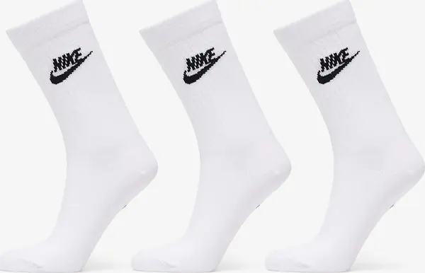 Nike Čarape Nike Sportswear Everyday Essential Crew Socks 3-Pack White/ Black XL