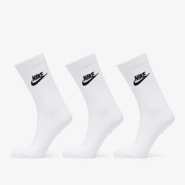 Nike Čarape Nike Sportswear Everyday Essential Crew Socks 3-Pack White/ Black XL