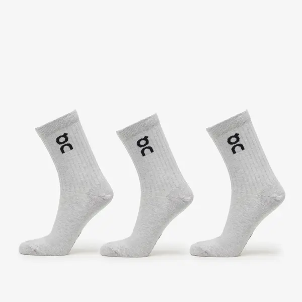 On Čarape On Logo Sock High 3-Pack Heather Gray L
