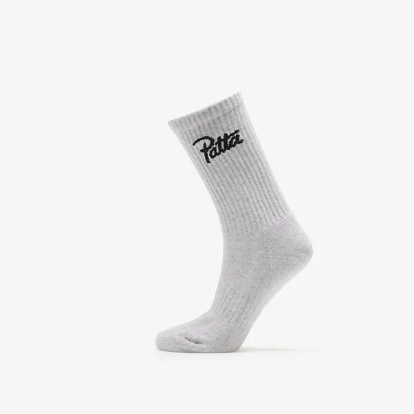 Patta Čarape Patta Script Logo Sports Sock Melange Grey 34-38