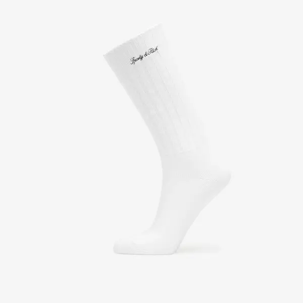 Sporty & Rich Čarape Sporty & Rich Signature Logo Rib Socks White Universal