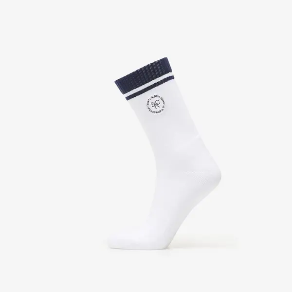 Sporty & Rich Čarape Sporty & Rich SRHWC Socks White/ Dark Navy Universal