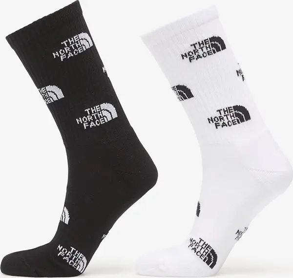 The North Face Čarape The North Face Everyday Crew Sock Logo 2-Pack TNF Black/ TNF White/ Outlet C XS