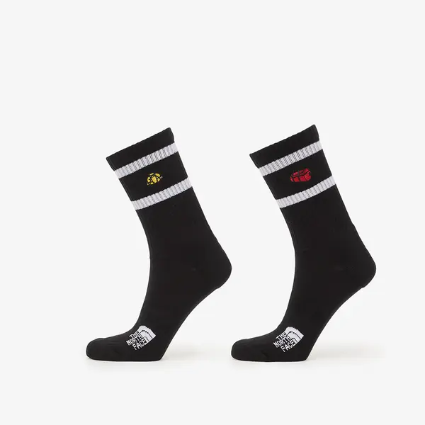 The North Face Čarape The North Face Everyday Crew TNF Icons Sock 2-Pack TNF Black S