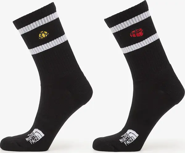 The North Face Čarape The North Face Everyday Crew TNF Icons Sock 2-Pack TNF Black XS