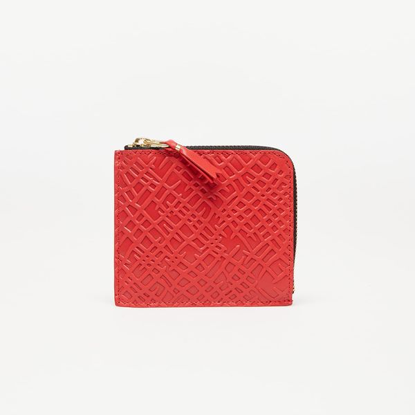 Comme des Garçons Wallets Comme des Garçons Embossed Roots Wallet Red