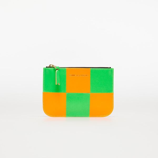 Comme des Garçons Wallets Comme des Garçons Fluo Squares Wallet Orange/ Green