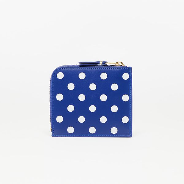 Comme des Garçons Wallets Comme des Garçons Polka Dots Printed Navy