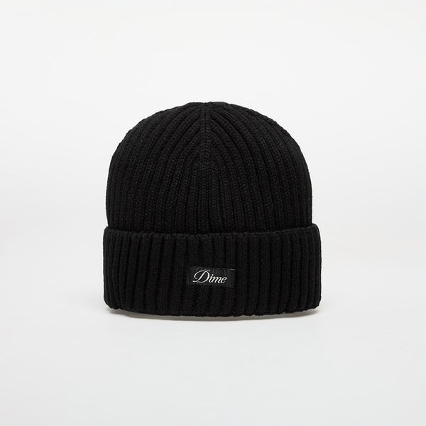 DIME DIME Cursive Fold Beanie Black Universal