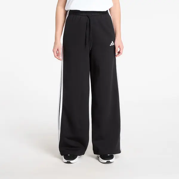 adidas Performance Donji dio trenerke adidas 3-Stripes Fleece Wide Pant Black S