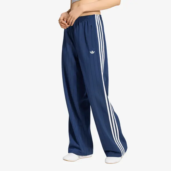 adidas Originals Donji dio trenerke adidas Pinstripe Firebird Loose Trackpant Night Indigo/ White/ Grey Two S