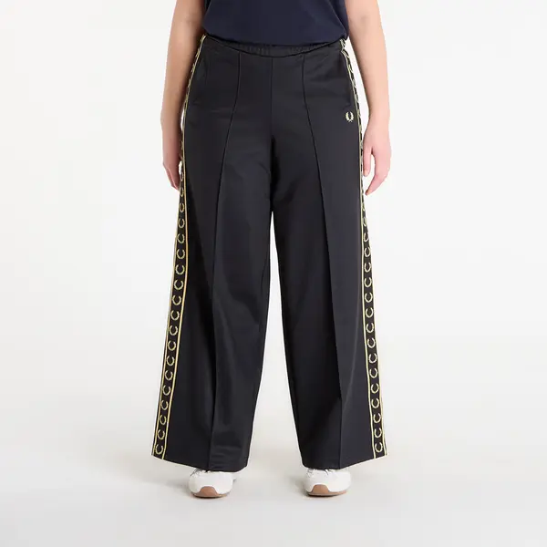 FRED PERRY Donji dio trenerke FRED PERRY Taped Track Pants Black/ Champagne 40