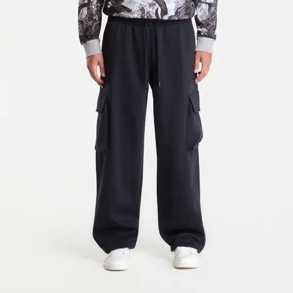 Jordan Donji dio trenerke Jordan Brooklyn Men's Oversized Fleece Cargo Pants Black/ Dk Smoke Grey M