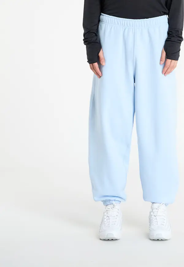 Nike Donji dio trenerke Nike Solo Swoosh Men's Cuffed Fleece Pants Celestine Blue/ Celestine Blue/ White S