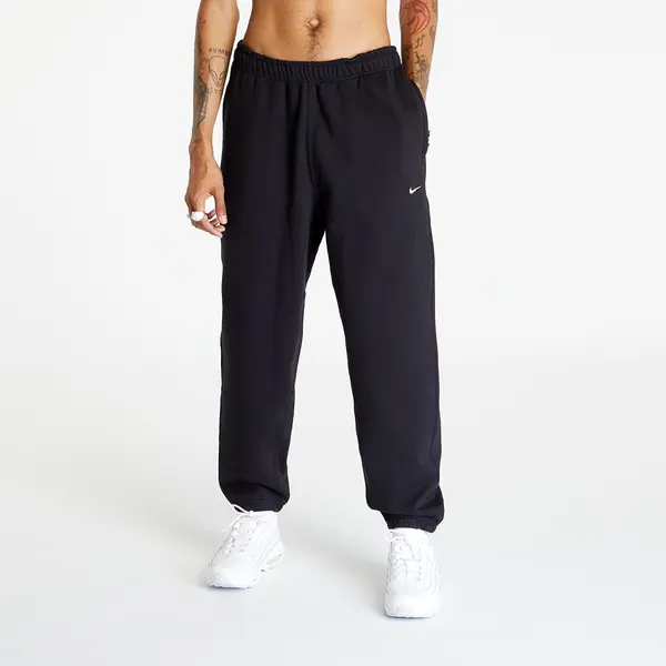 Nike Donji dio trenerke Nike Solo Swoosh Men's Fleece Pants Black/ White XXL