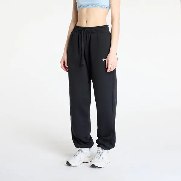 Nike Donji dio trenerke Nike Sportswear Phoenix Fleece Women's High-Waisted Oversized Sweatpants Black/ Sail XL
