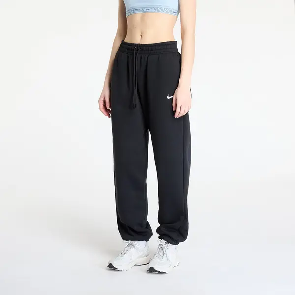 Nike Donji dio trenerke Nike Sportswear Phoenix Fleece Women's High-Waisted Oversized Sweatpants Black/ Sail XS
