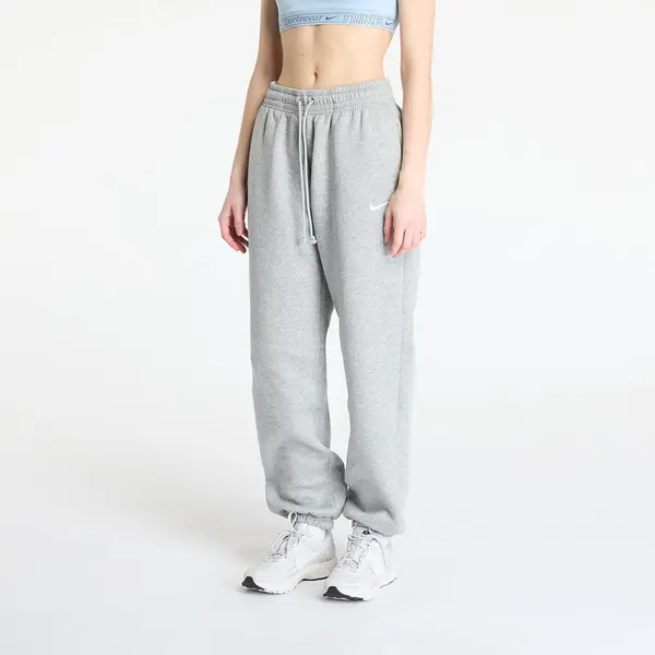 Nike Donji dio trenerke Nike Sportswear Phoenix Fleece Women's High-Waisted Oversized Sweatpants Dark Grey Heather/ Sail XL