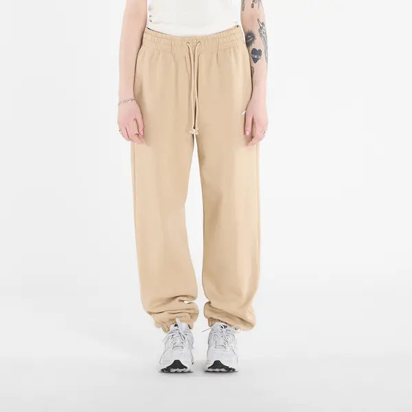 Nike Donji dio trenerke Nike Sportswear Phoenix Fleece Women's High-Waisted Oversized Sweatpants Linen/ Sail S