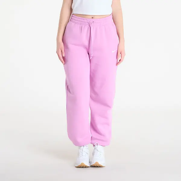 Nike Donji dio trenerke Nike Sportswear Phoenix Fleece Women's High-Waisted Oversized Sweatpants Lt Magenta/ Sail S